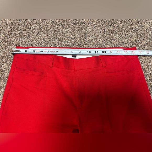 BANANA REPUBLIC Womens “Sloan" Stretch Twill Pant Red, size 10 long - Picture 4 of 7